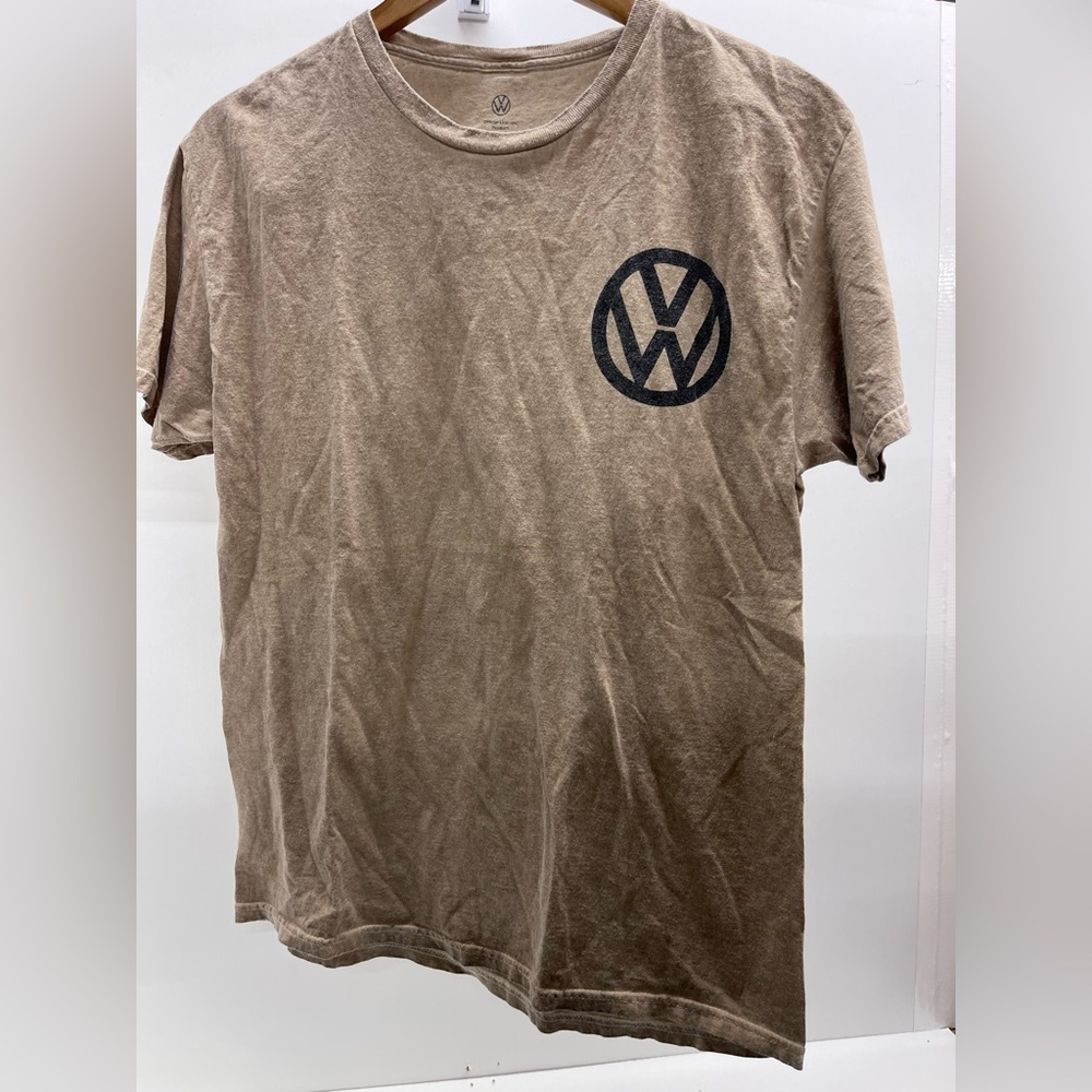 Casual Short-Sleeve 1991 Volkswagen Golf Logo‎ T-Shirt in Beige